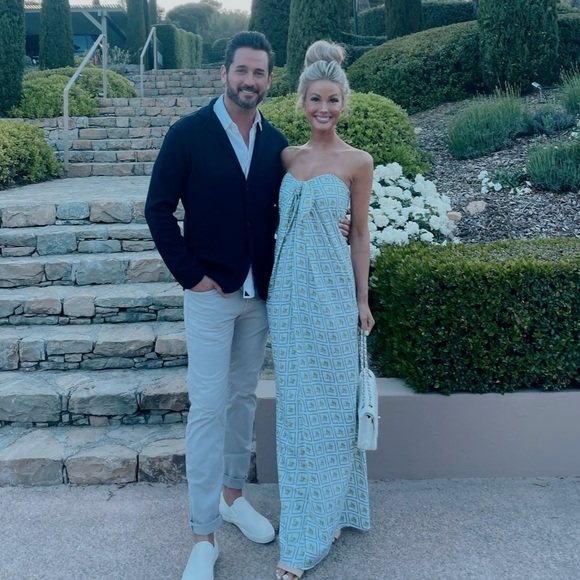 CAROLINE CONSTAS White Diamond Palm Kaia Dress - Picture 2 of 9